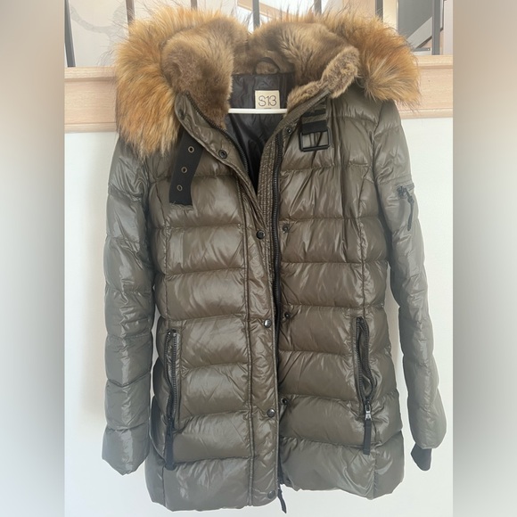 S13 Olive Green and Faux Fur - Picture 2 of 5